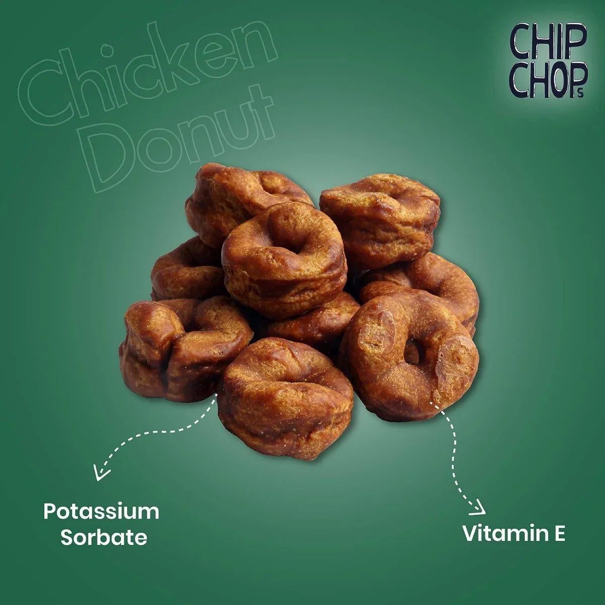 Chip Chops Chicken Donuts Dog Meaty Treat  80g - Zigly