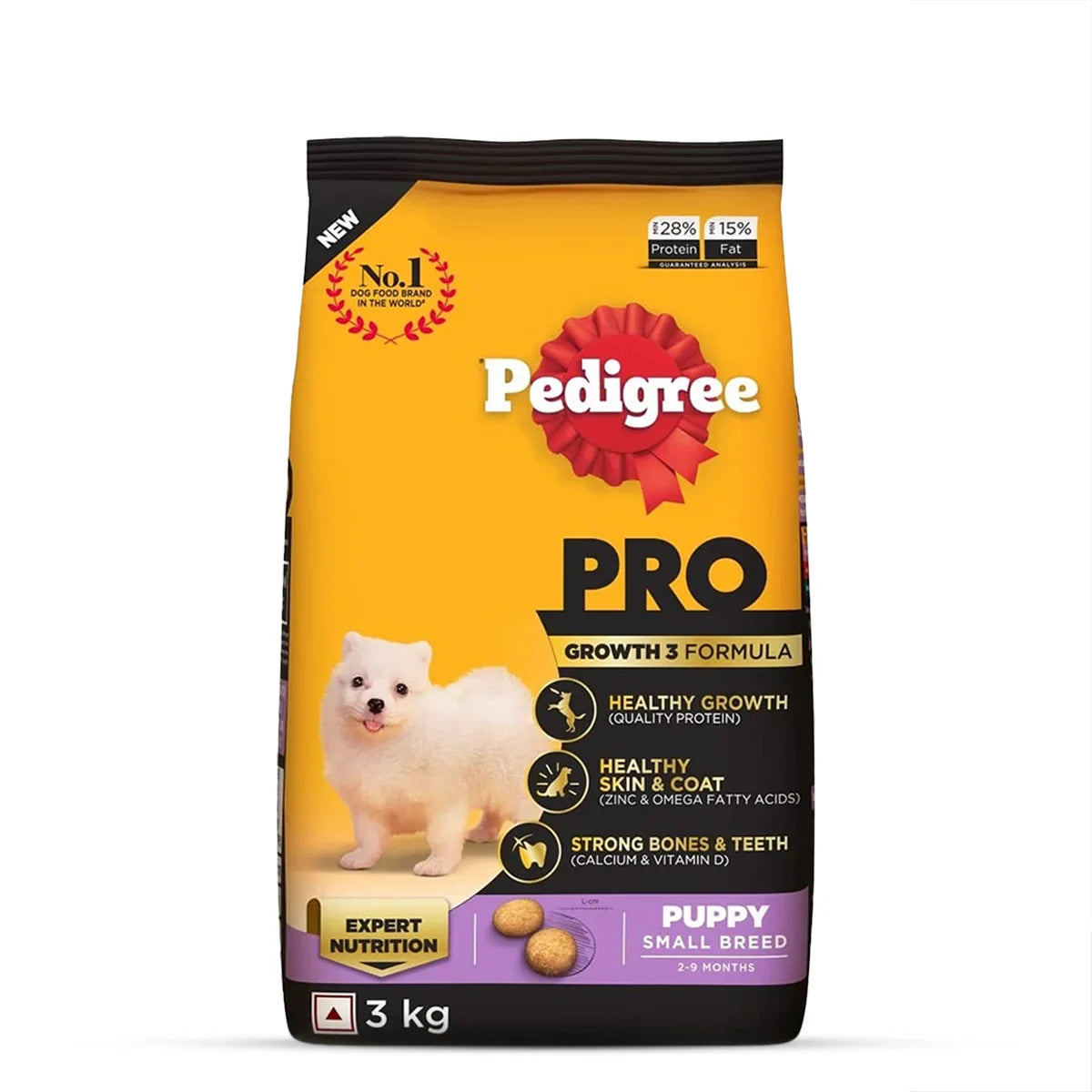 Pedigree PRO Expert Nutrition Chicken Small Breed Puppy Dry Dog Food - 3kg - Zigly