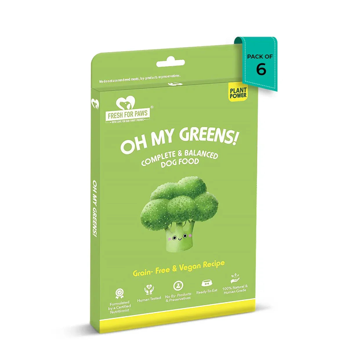Fresh For Paws Oh My Green Wet Dog Food - All Breed Adult - Zigly