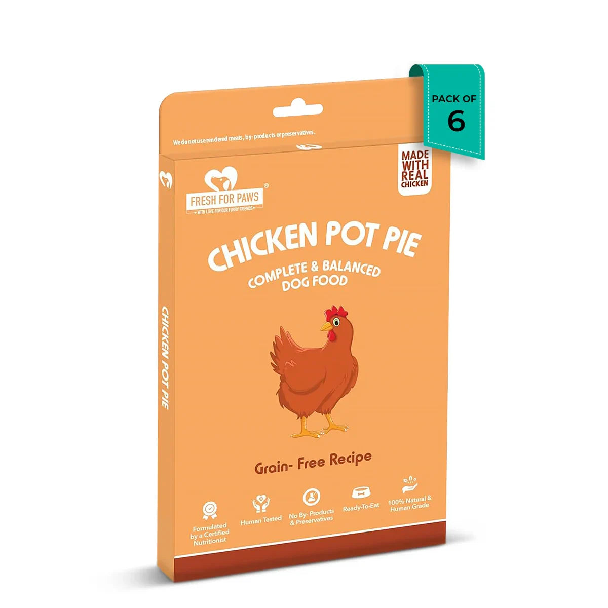 Fresh For Paws Chicken Pot Pie Fresh Dog Food - All Breed Adult - Zigly