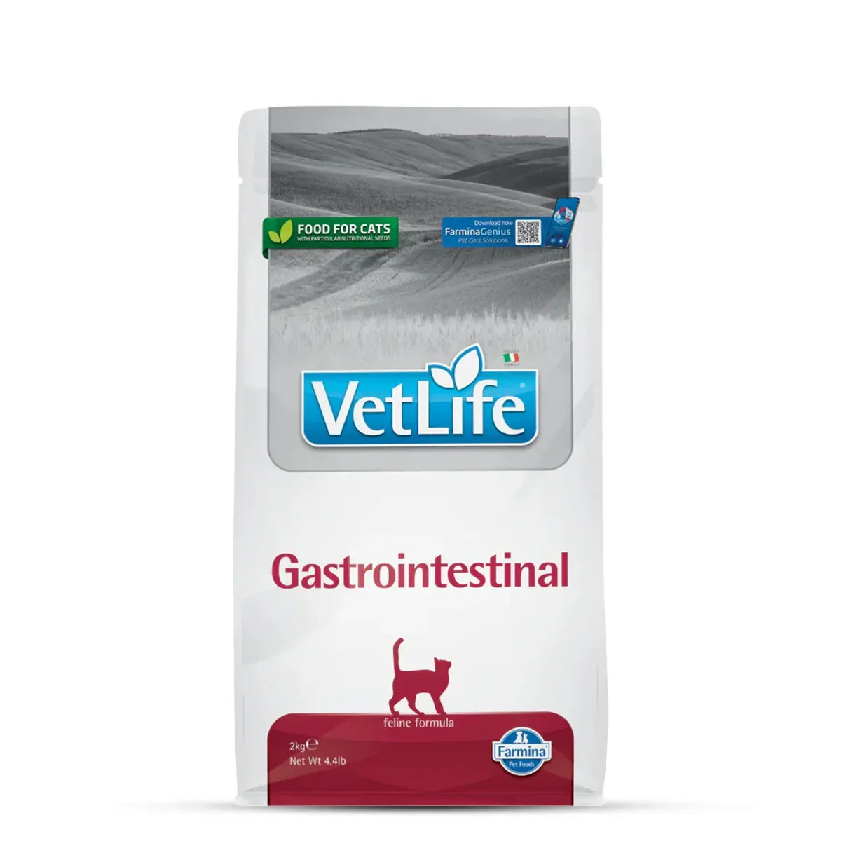 Vet Life Natural Diet Gastro-Intestinal Veterinary Dry Cat Food - All Breeds Adult - 2kg - Zigly