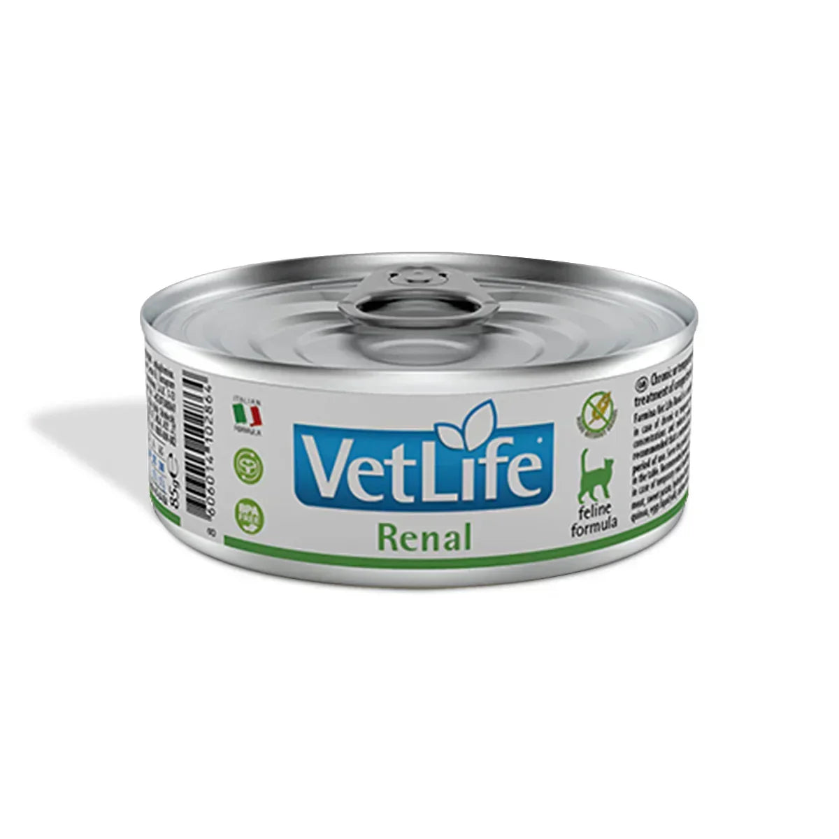 Farmina Vet Life Natural Diet Renal Veterinary Wet Cat Food - All Breed Adult - 12 x 85g - Zigly