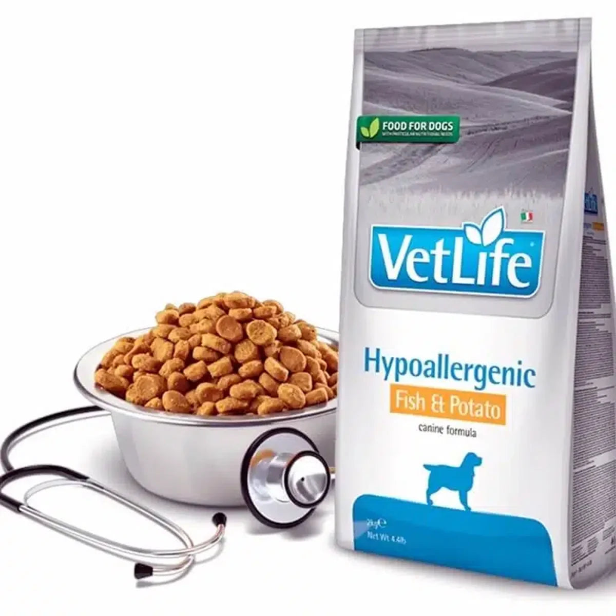 Farmina Vet Life Natural Diet Hypoallergenic Fish & Potato Dry Dog Food - All Breed All Life Stages - Zigly