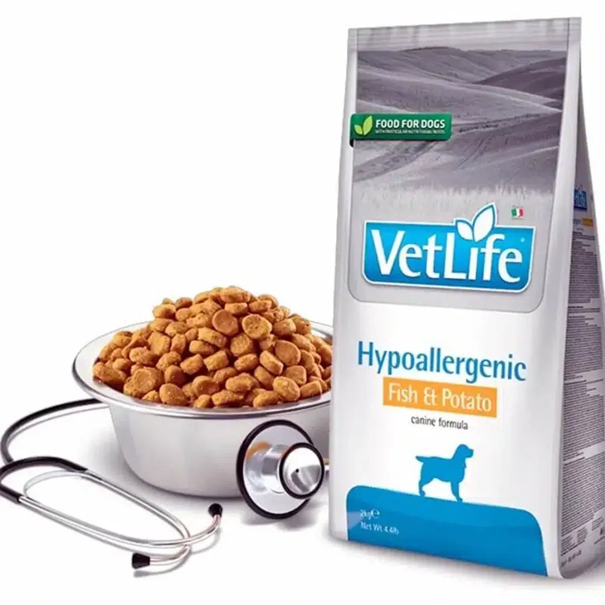 Farmina Vet Life Natural Diet Hypoallergenic Fish & Potato Dry Dog Food - All Breed All Life Stages - Zigly