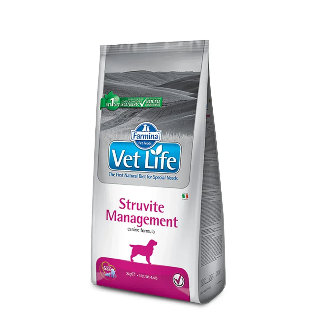 Farmina Vet Life Natural Diet Dog Struvite Management Veterinary Dry Dog Food - All Breed Adult - 2kg - Zigly