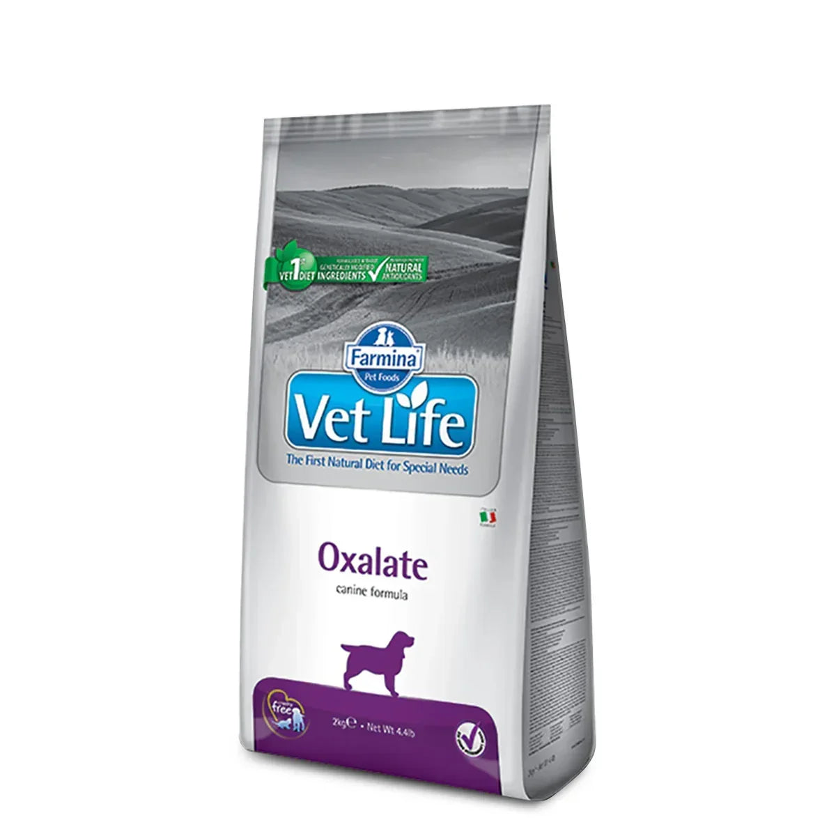 Farmina Vet Life Natural Diet Dog Oxalate Veterinary Dry Dog Food - All Breed Adult - 2kg - Zigly