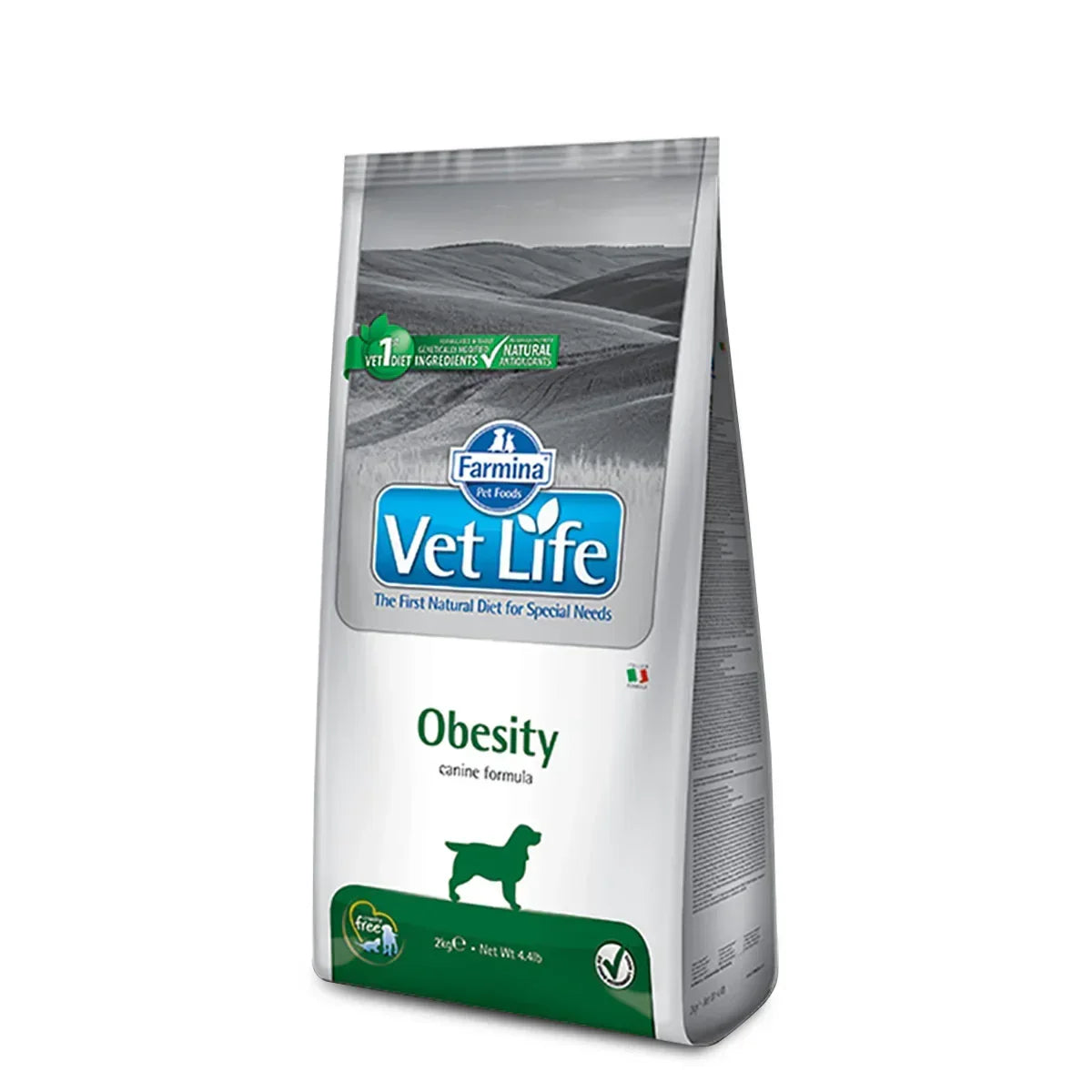 Farmina Vet Life Natural Diet Obesity Dry Dog Food - All Breed Adult - Zigly