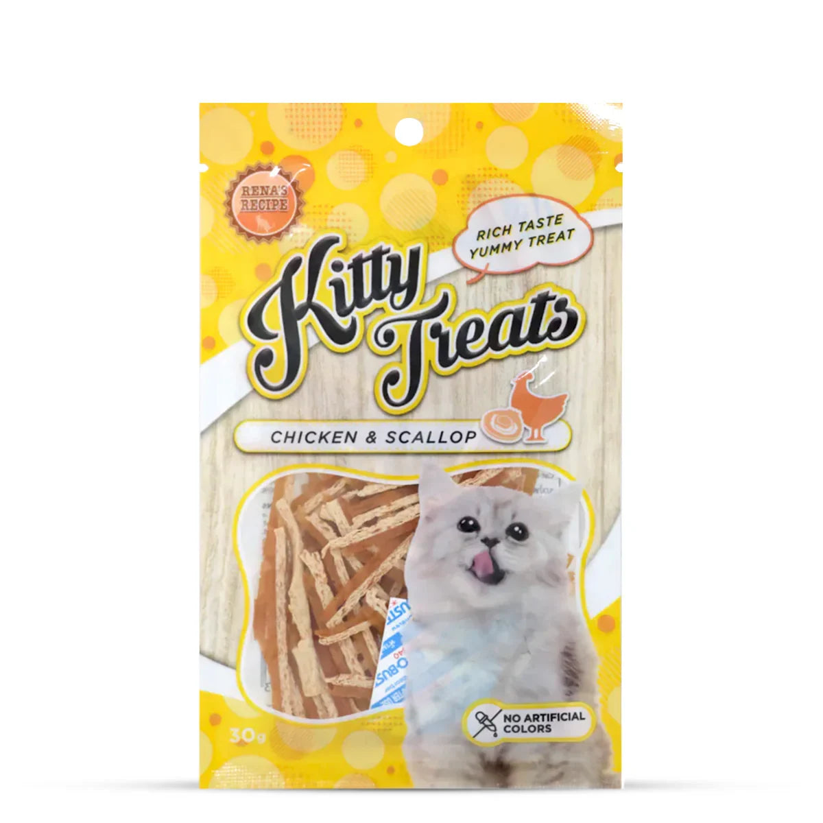 Kitty Treats Chicken With Scallop Flavour  30gm - Zigly