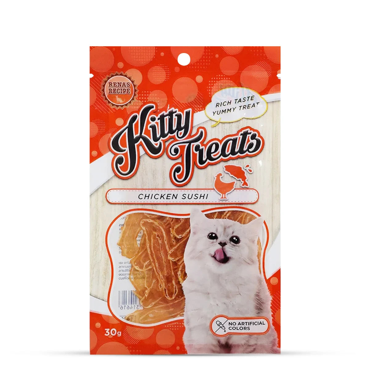 Kitty Treats Chicken Sushi  30gm - Zigly