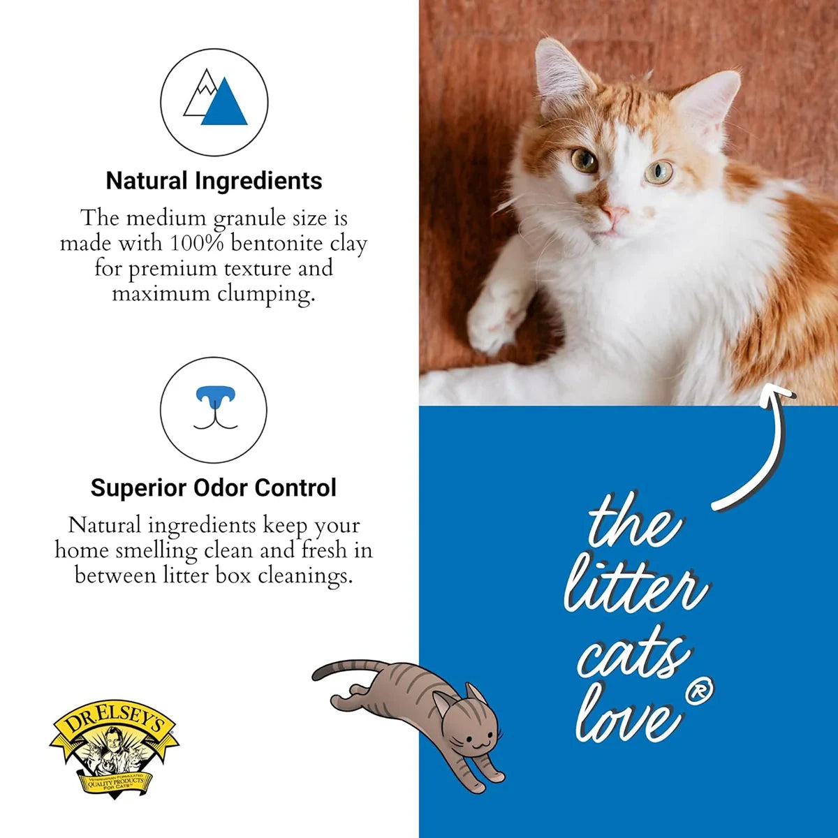 Dr. Elsey's Precious Cat Ultra Litter - Unscented - 8.16kg - Zigly