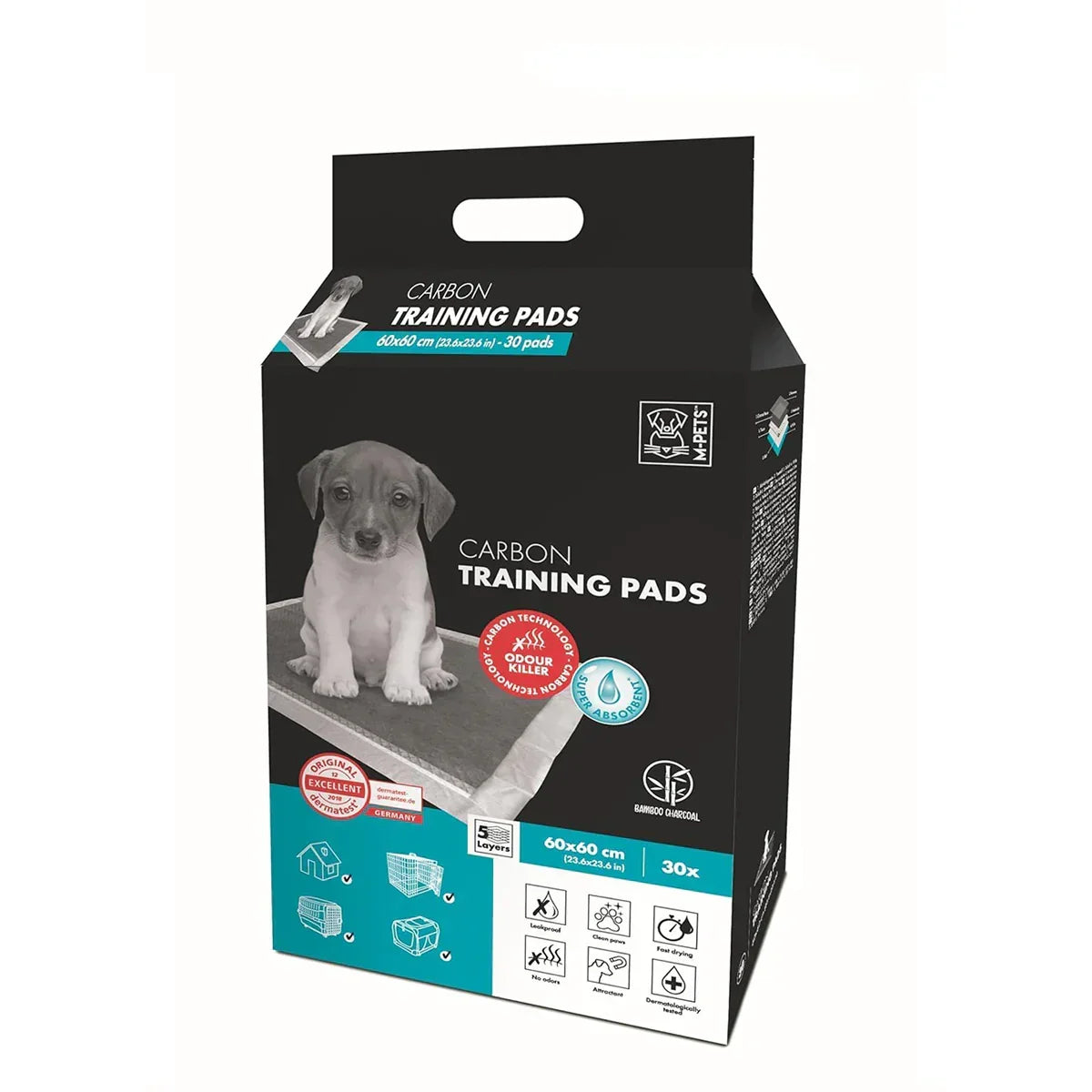 M-Pets CARBON 60 x 60 cm Training Pads - Zigly