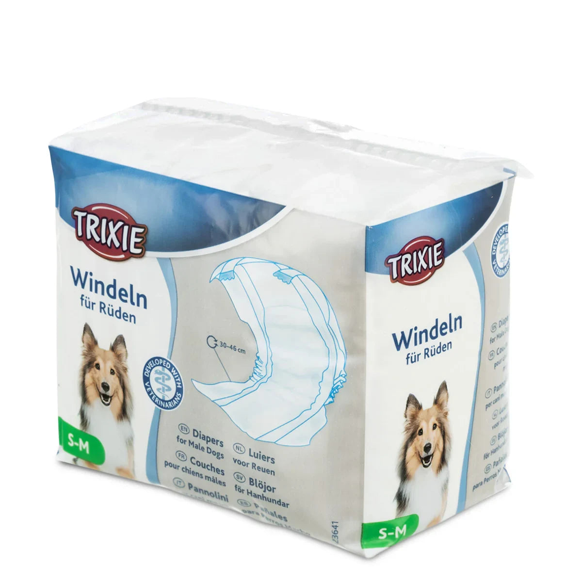 Trixie Disposable Diapers for Male Dog-12 Diapers - Zigly