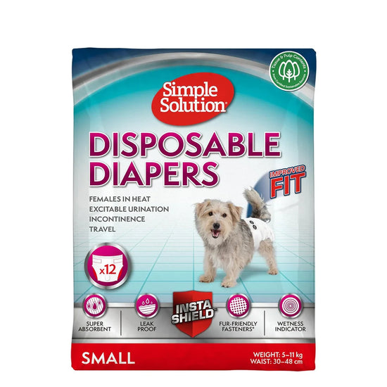 Simple Solution Disposable Diapers - 12 Diapers - Zigly