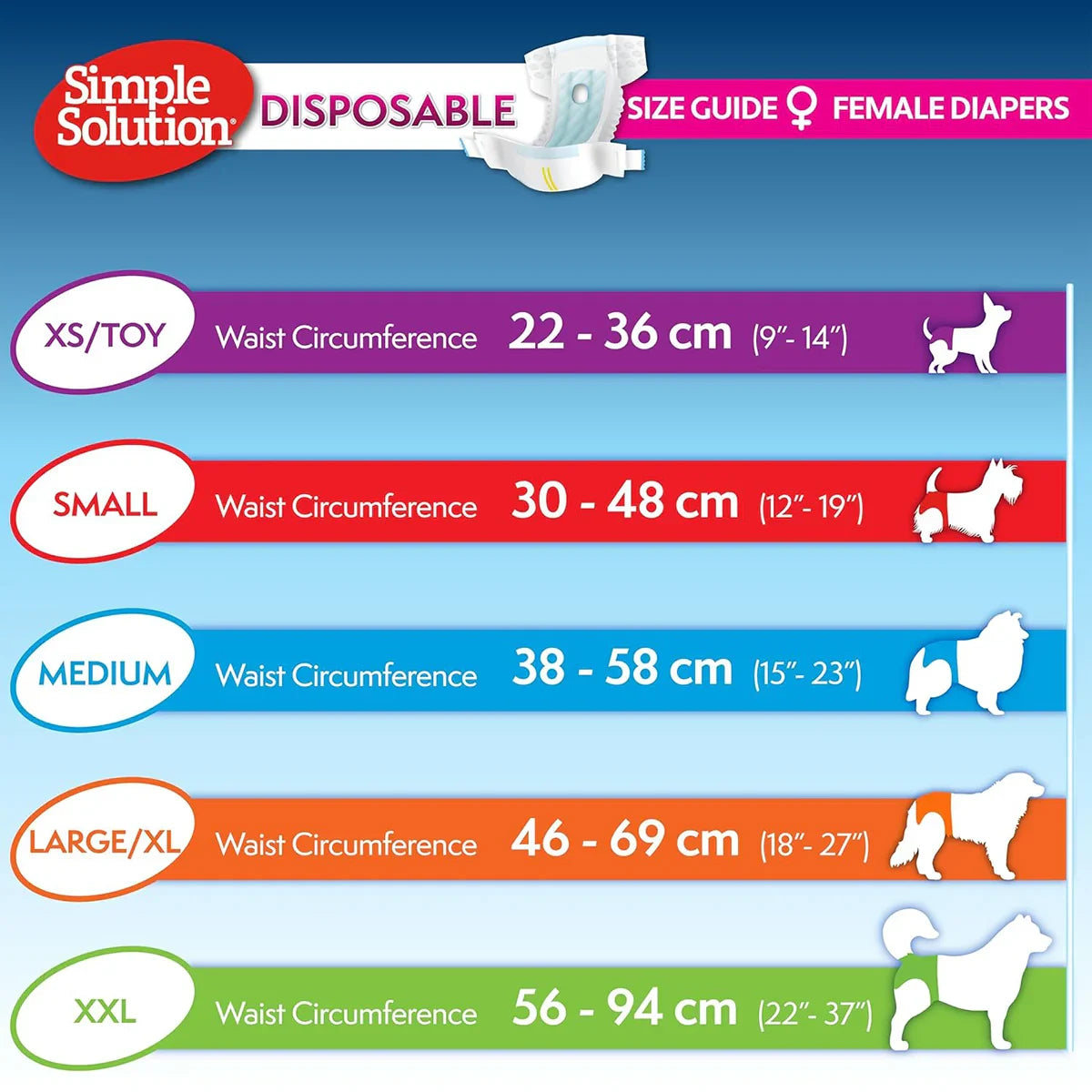 Simple Solution Disposable Diapers - 12 Diapers - Zigly