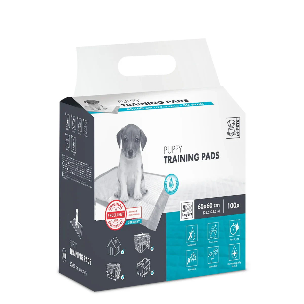 M-Pets Puppy 60 X 60 Training Pads - 100 Pcs - Zigly