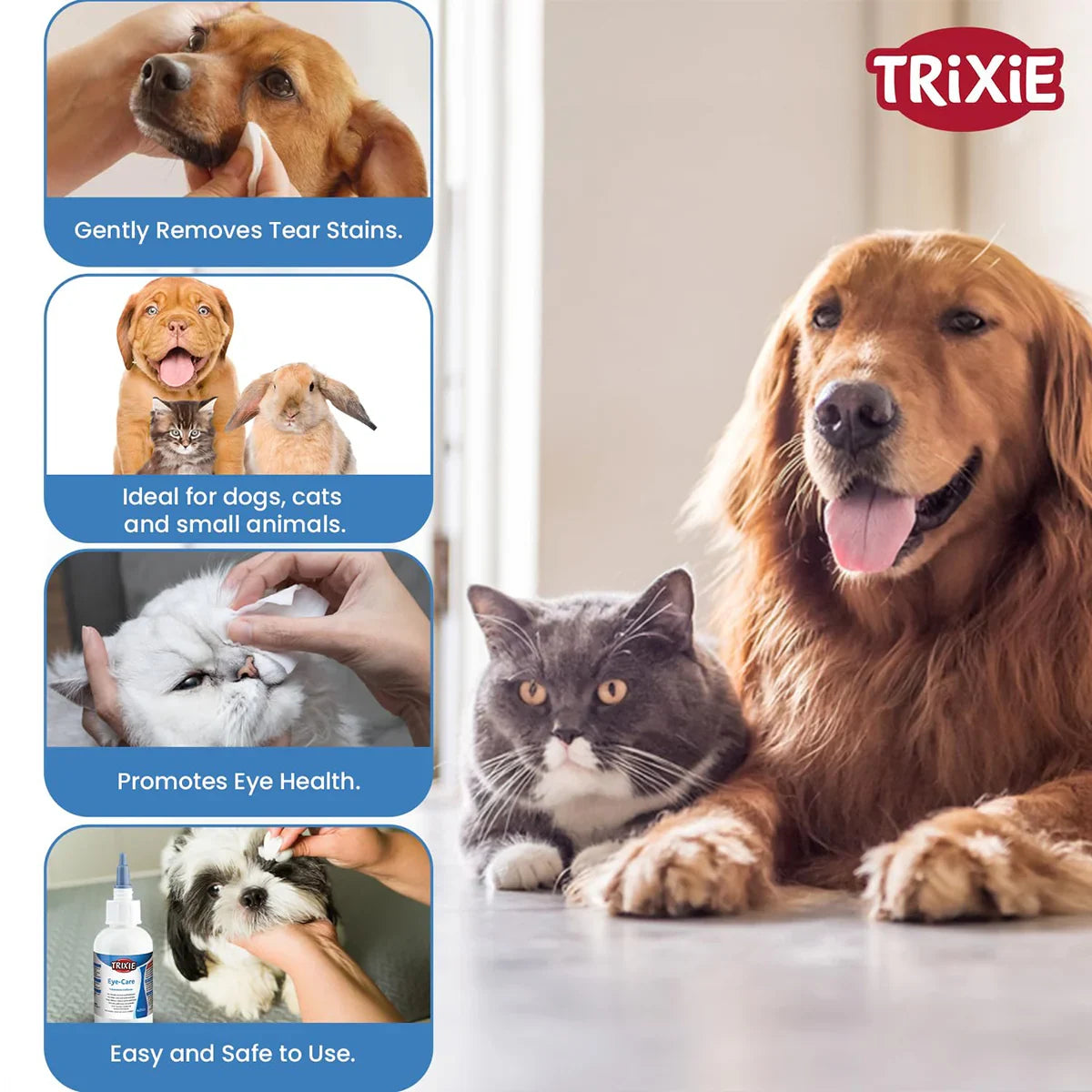 Trixie Tear Stain Remover for Dogs & Cats - 50ml - Zigly