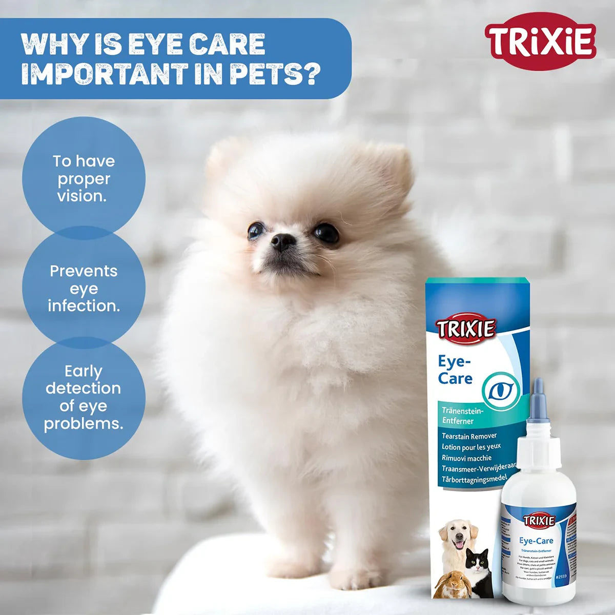 Trixie Tear Stain Remover for Dogs & Cats - 50ml - Zigly
