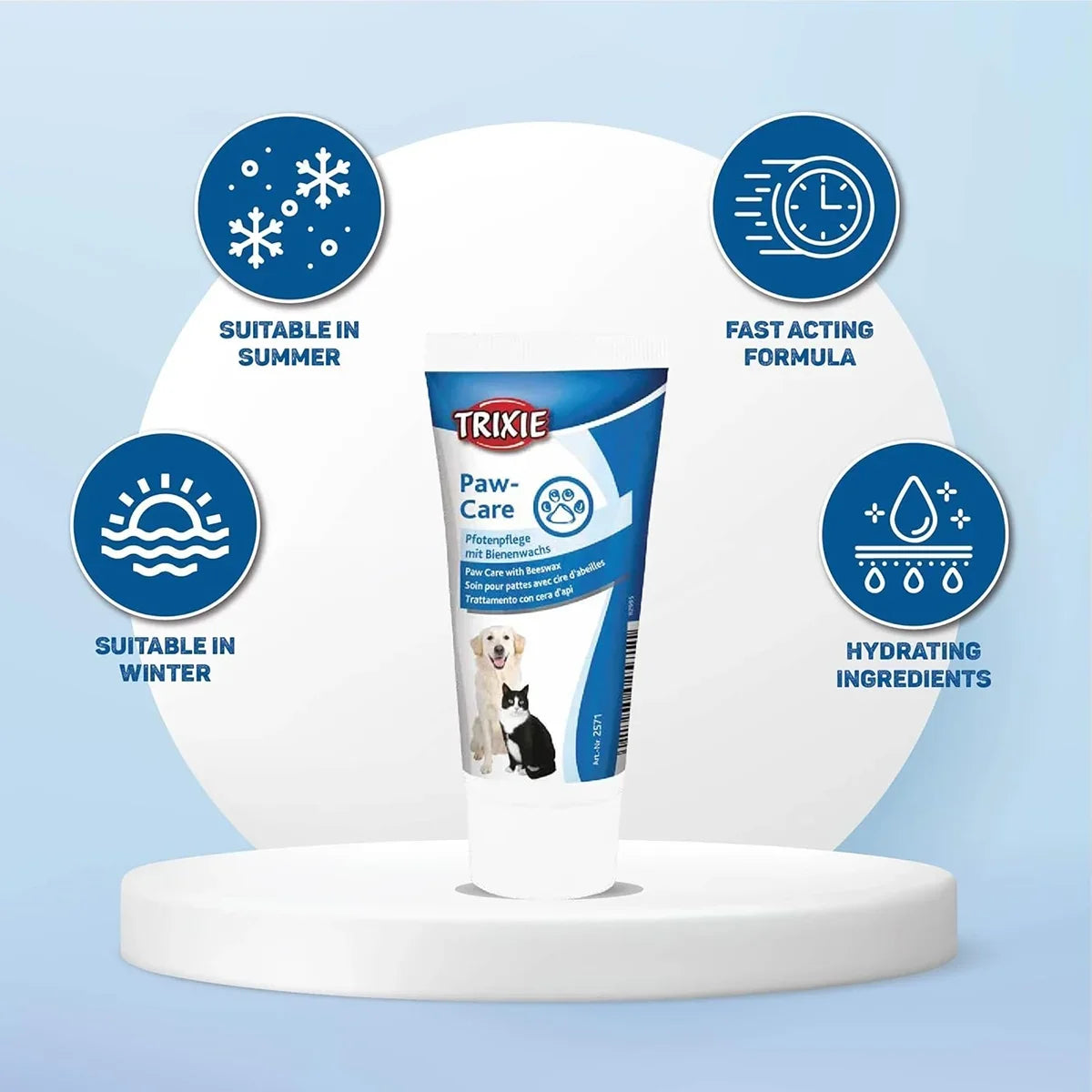 Trixie Paw Care lotion for dogs and cats with hydrating ingredients from zigly
