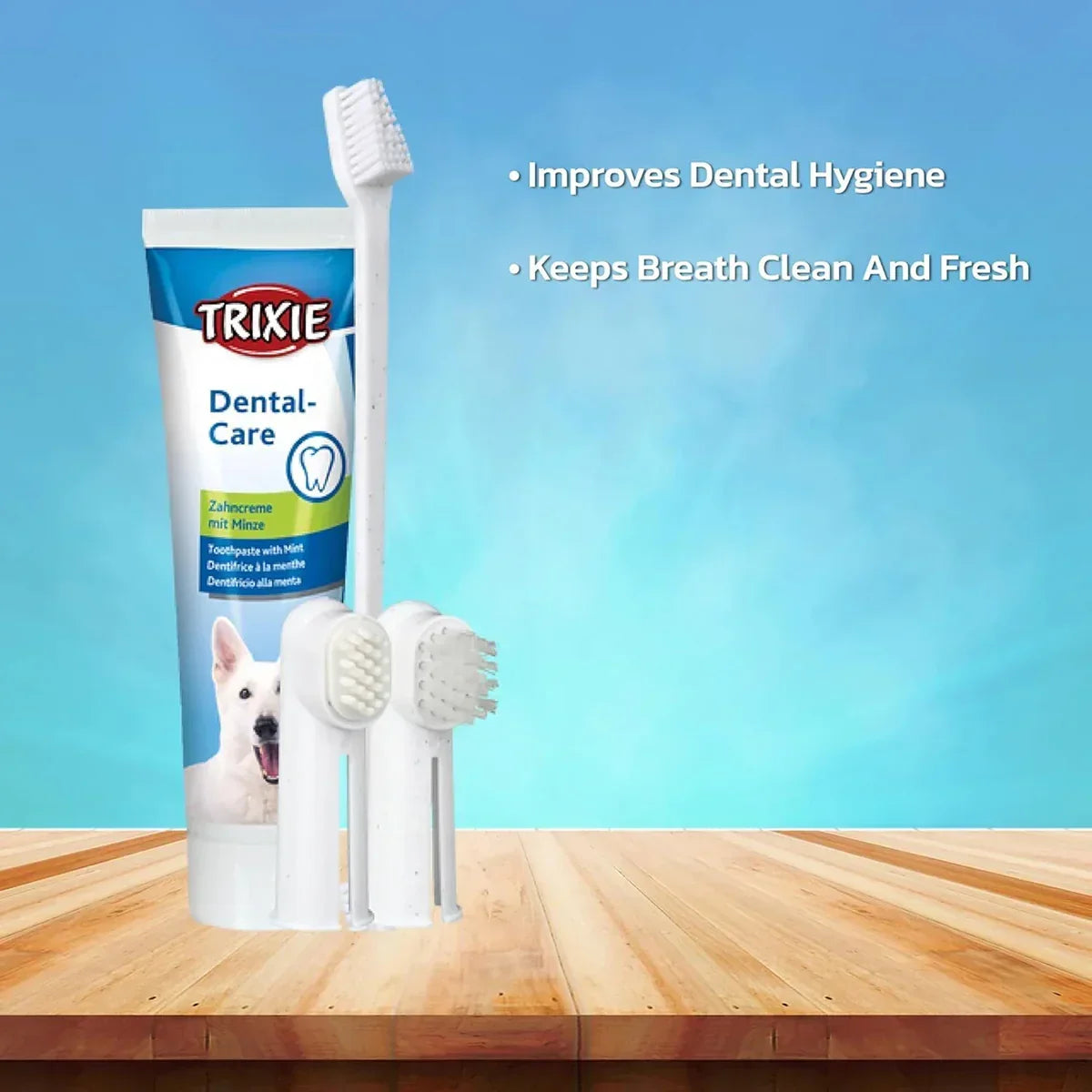 Trixie Dog Dental Hygiene Kit - Zigly