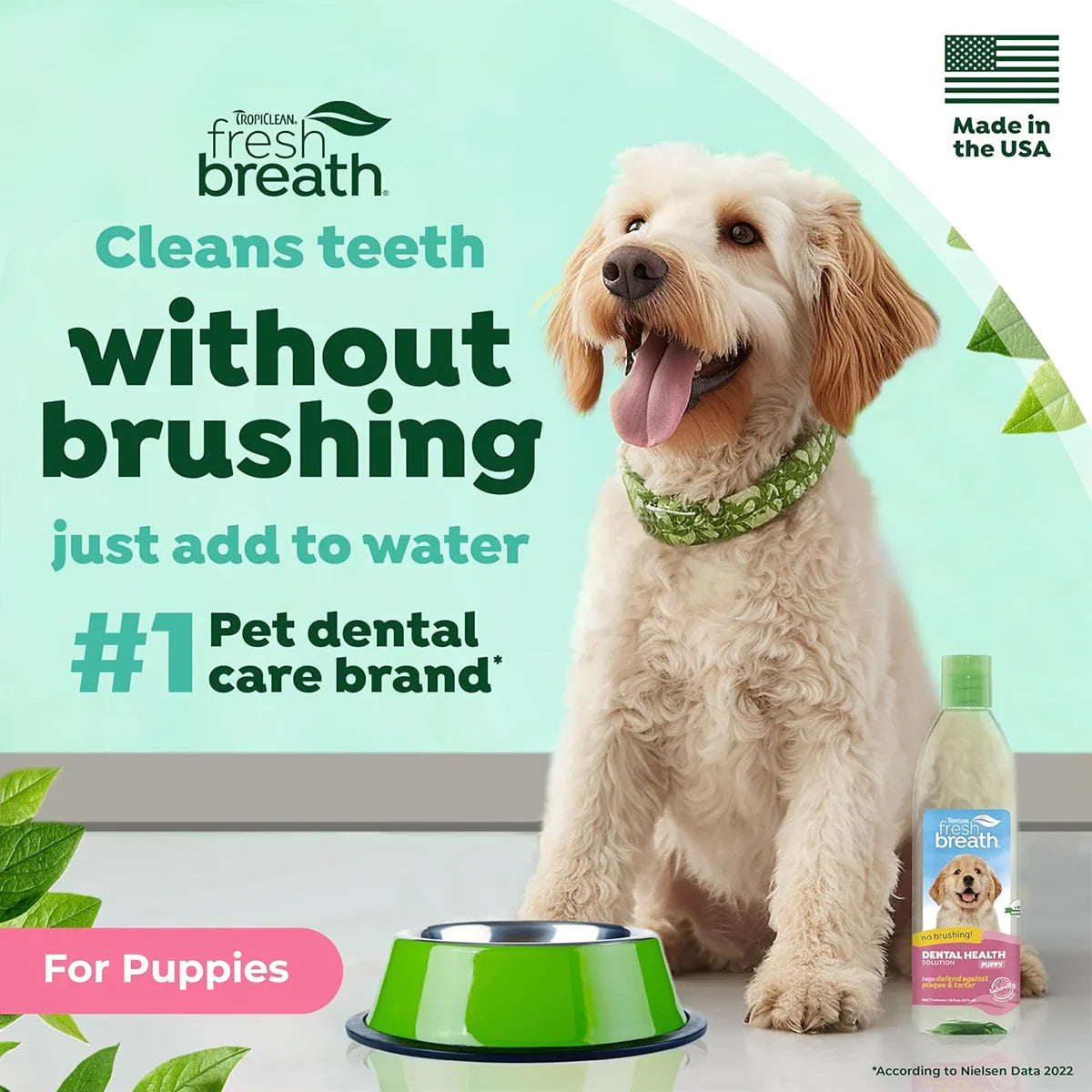 Tropiclean Fresh Breath Puppy Water Additive - 473ml - Zigly