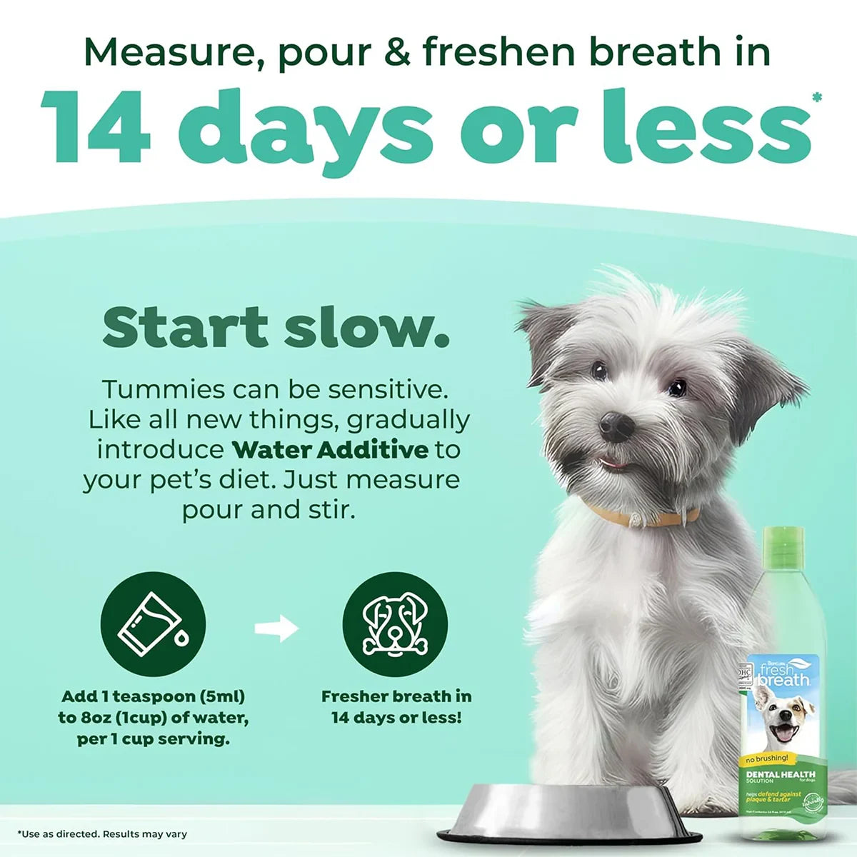 Tropiclean Fresh Breath Water Additive For Dog - 473ml - Zigly