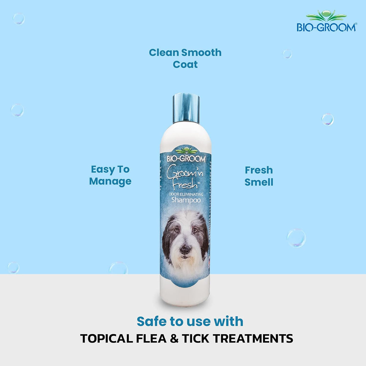Bio-Groom Groom 'N Fresh Odour Eliminating Dog Shampoo - 355 ml - Zigly