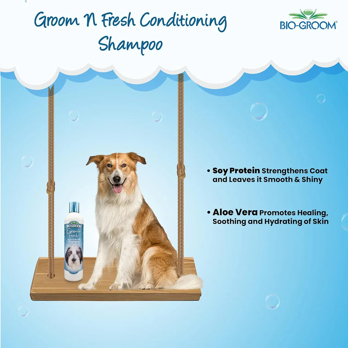 Bio-Groom Groom 'N Fresh Odour Eliminating Dog Shampoo - 355 ml - Zigly