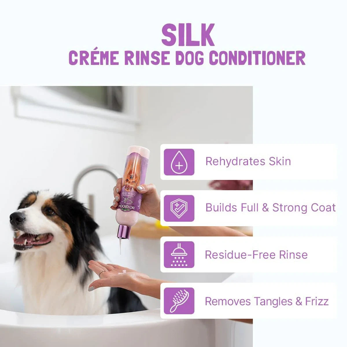 Bio-Groom Silk Creme Rinse Dog Conditioner - 355 ml - Zigly