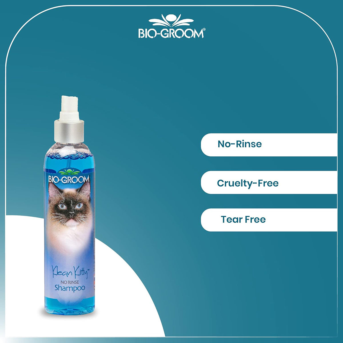 Bio-Groom Klean Kitty Waterless Cat Shampoo - 236 ml - Zigly