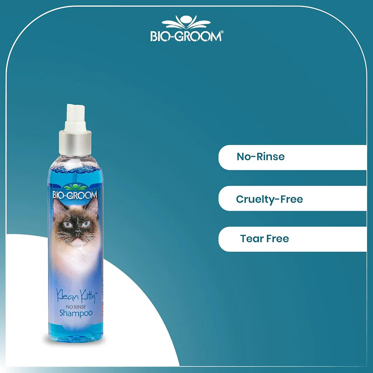 Bio-Groom Klean Kitty Waterless Cat Shampoo - 236 ml - Zigly