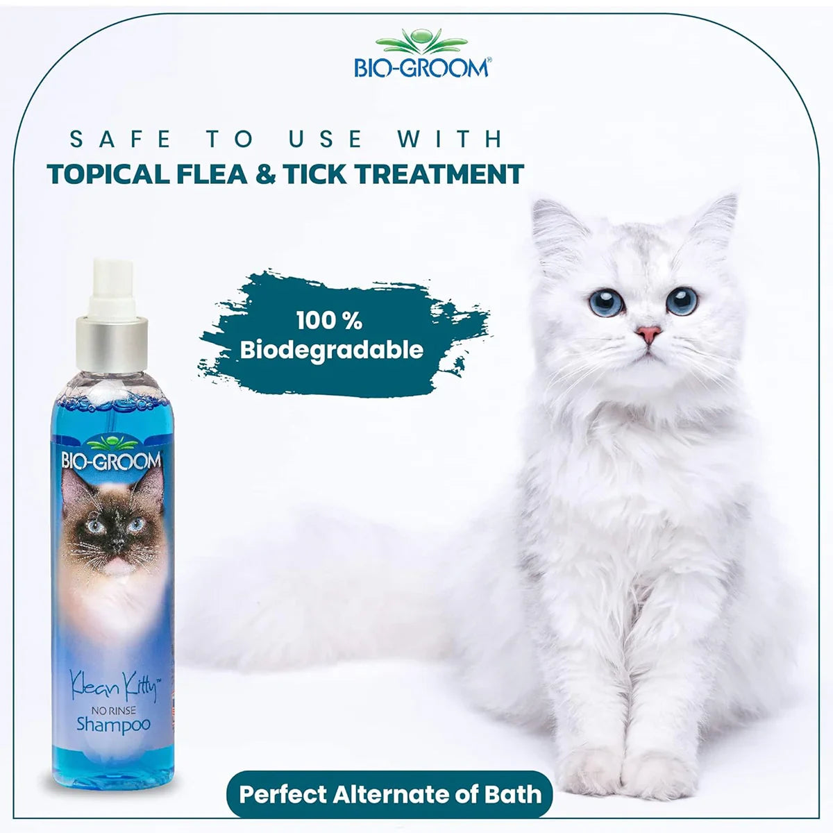 Bio-Groom Klean Kitty Waterless Cat Shampoo - 236 ml - Zigly