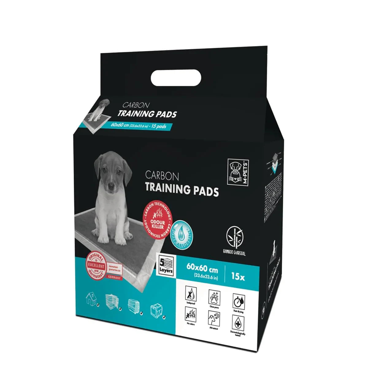 M-Pets CARBON 60 x 60 cm Training Pads - Zigly