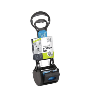 M-Pets Waste Scoop Kit Handled Poop Scooper with 10 Waste Bags with Handles - Zigly