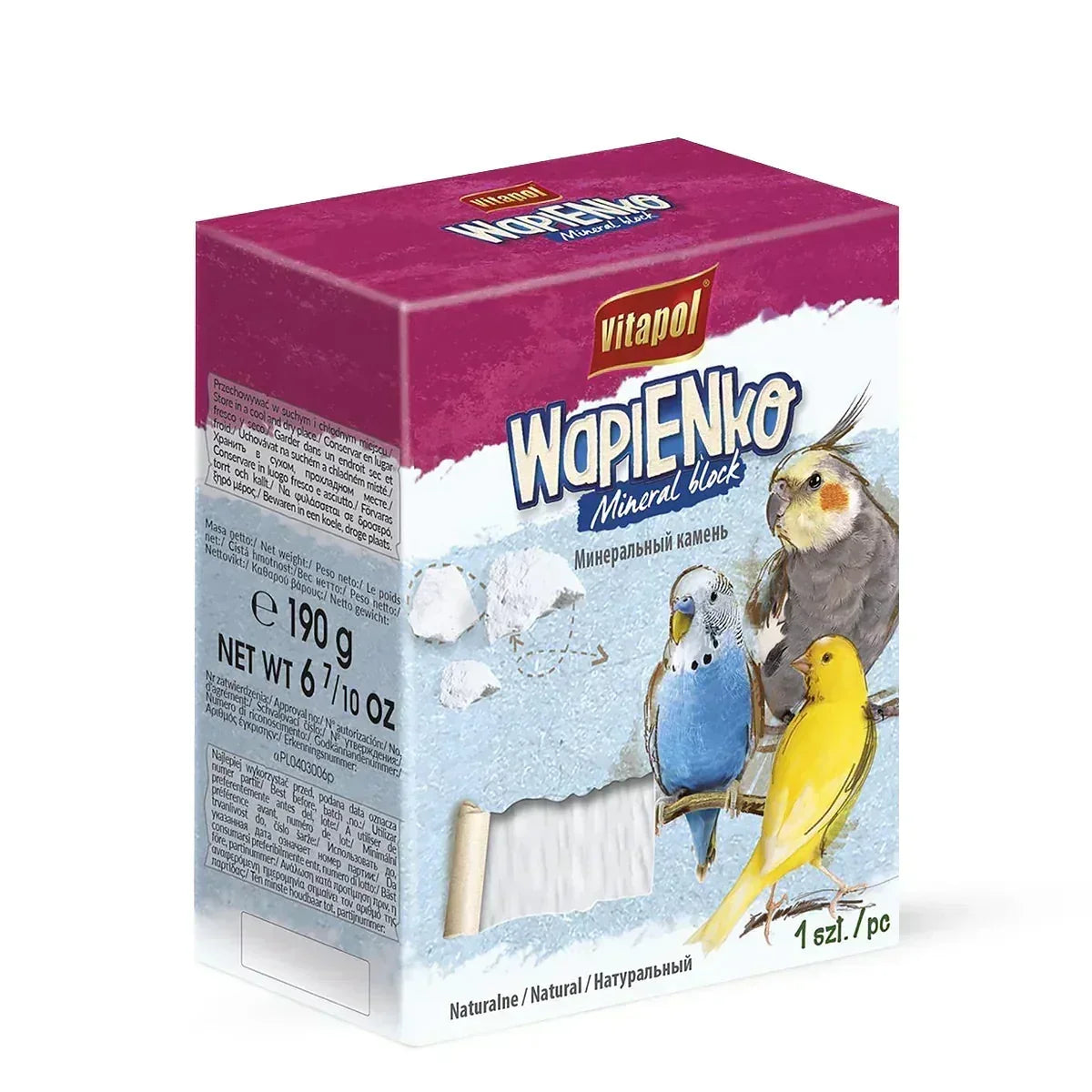 Vitapol Xl Mineral Block For Birds Natural 190g - Zigly