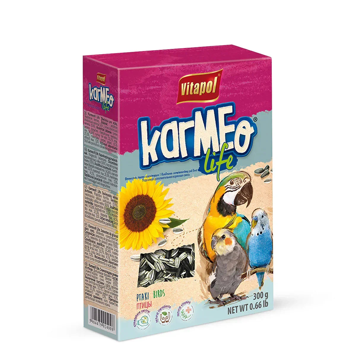 Vitapol Karmeo Life Sunflower Supplementary Seeds for Birds - 300g - Zigly