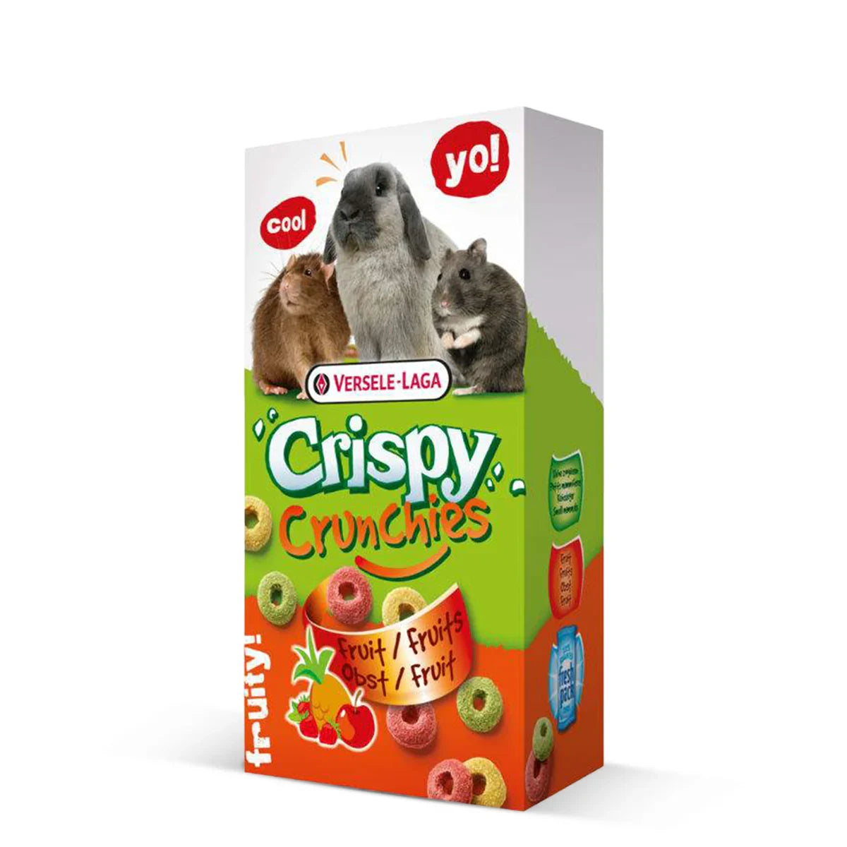 Versele Laga Small Animal Food Crispy Crunchies Fruits - 75g - Zigly