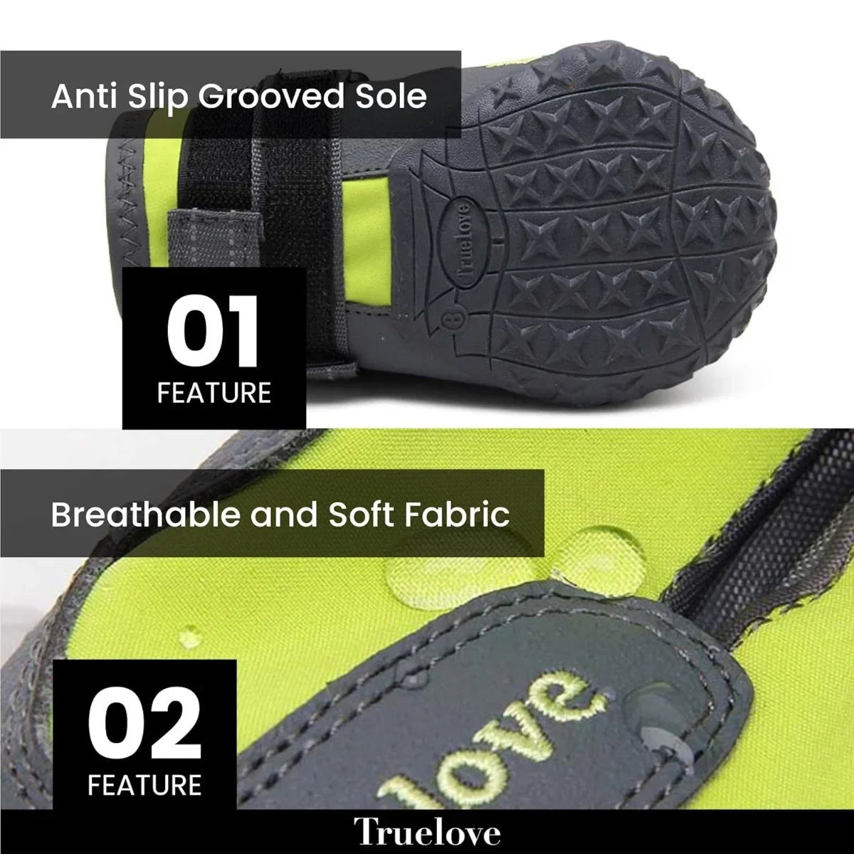 Truelove Pet Boots - Neon Yellow - Zigly