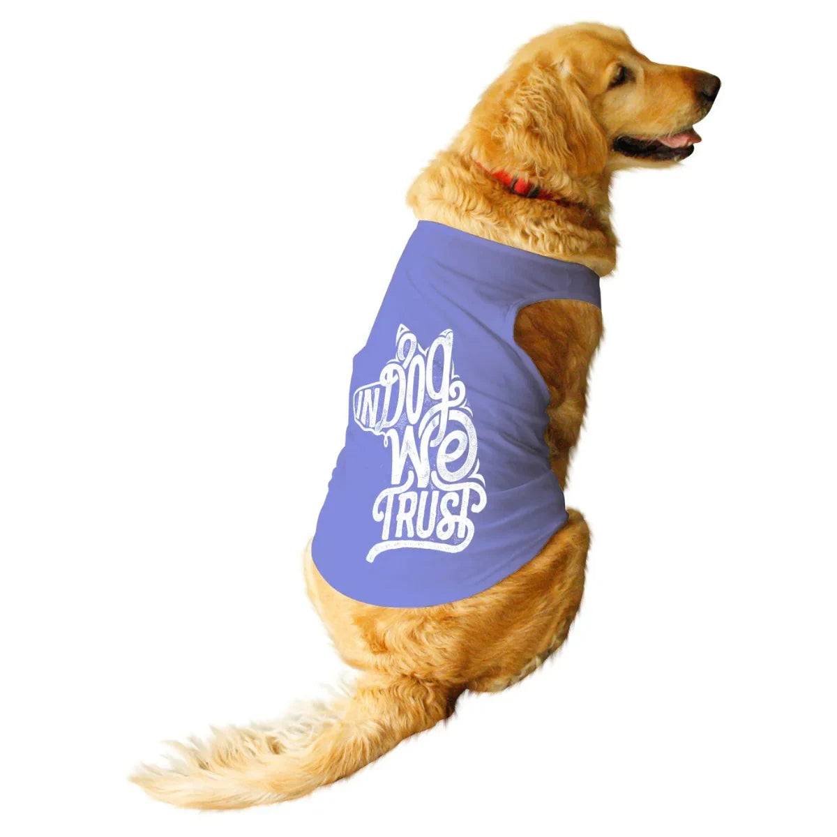 Ruse In Dog We Trust Printed Tank Top for Dogs - Zigly