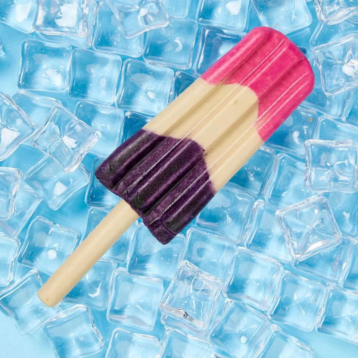 Imaginelles Pup Ice Rocket Lollies Blueberry & Strawberry Dog Treat - 2 Pieces - 90g - Zigly