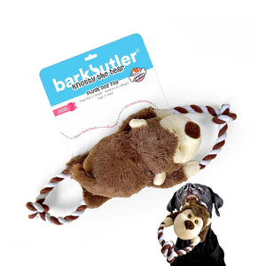 Barkbutler Knotty The Bear Plush Dog Toy - Zigly