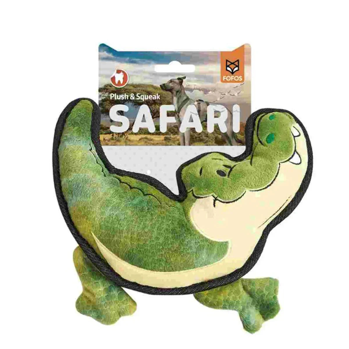 Fofos Safari Line - Crocodile Plush Dog Toy - Zigly