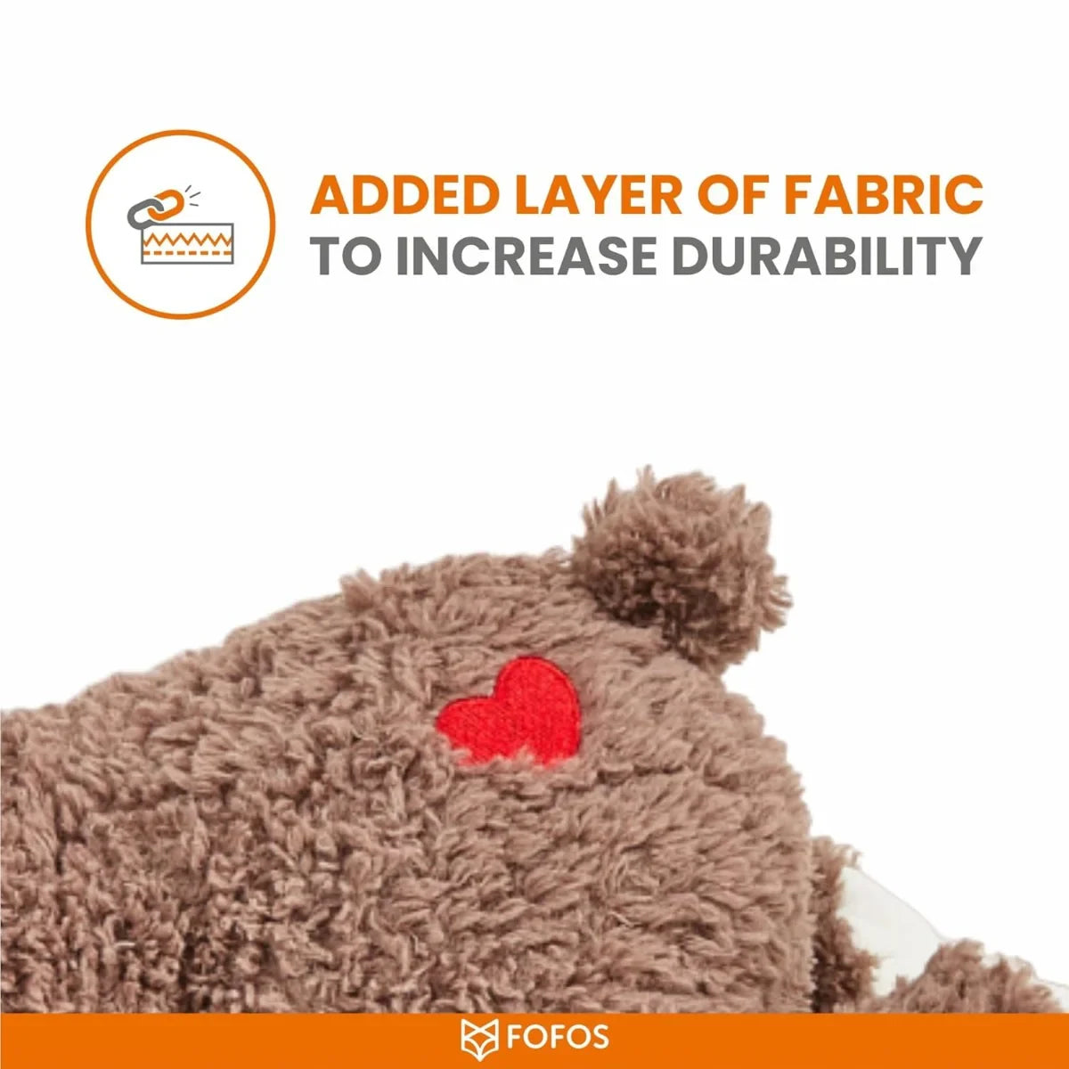 Fofos Heartbeat Bear Plush Dog Toy - Zigly