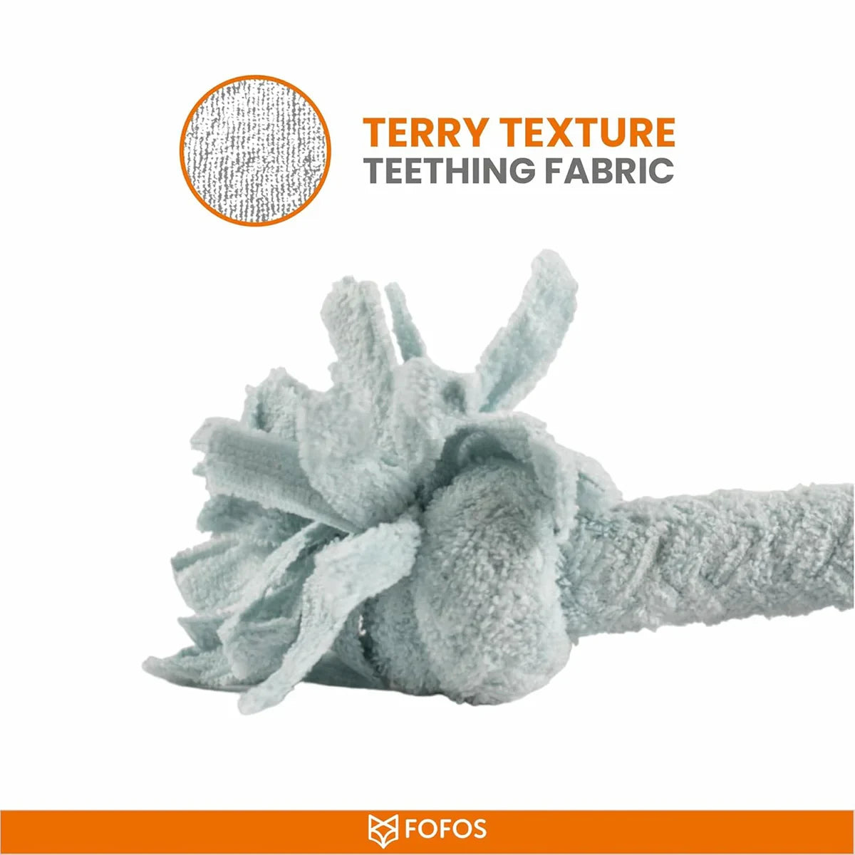 Fofos Terry Rope 2Knots Puppy Toy - Zigly