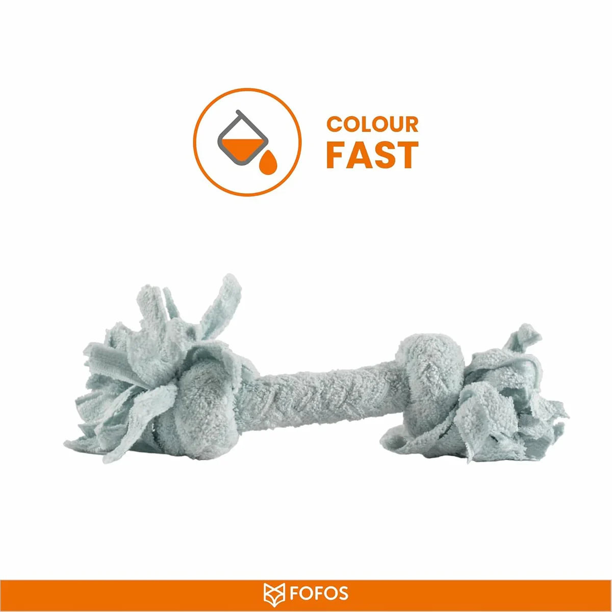 Fofos Terry Rope 2Knots Puppy Toy - Zigly
