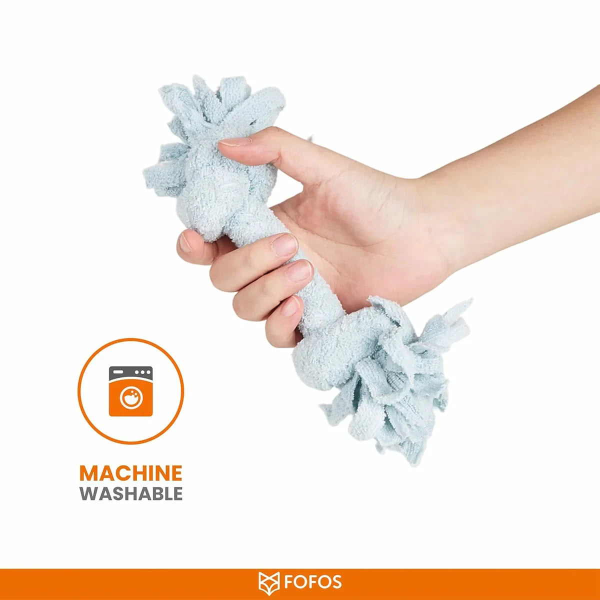 Fofos Terry Rope 2Knots Puppy Toy - Zigly