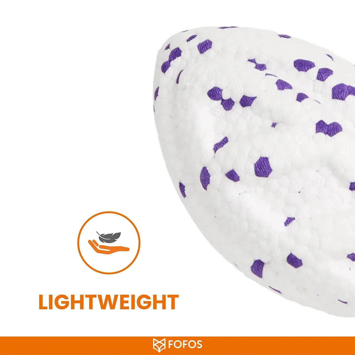 Fofos ETPU Rugby Ball Fetch Dog Toy -White - Zigly