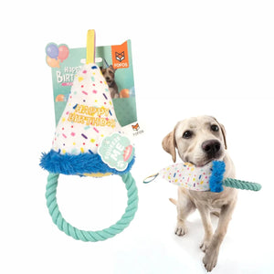 Fofos Birthday Hat Dog Toy - Zigly