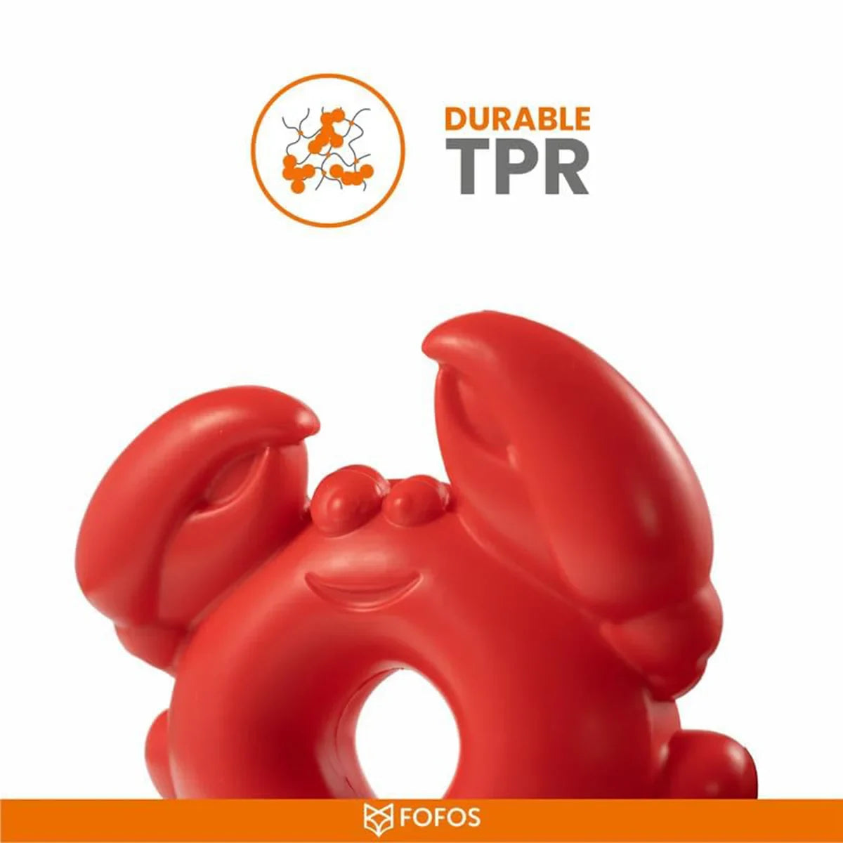 Fofos Ocean Animal Chewing Squeaky Crab Dog Toy - Zigly