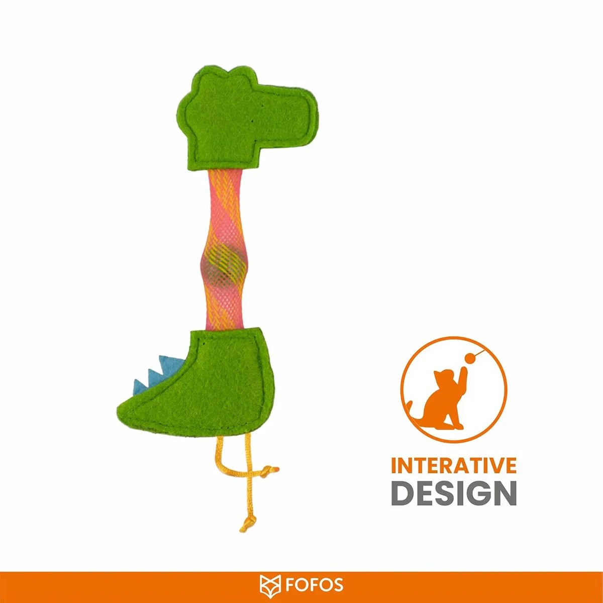 Fofos Cat Flick Tube Toy - Crocodile - Zigly