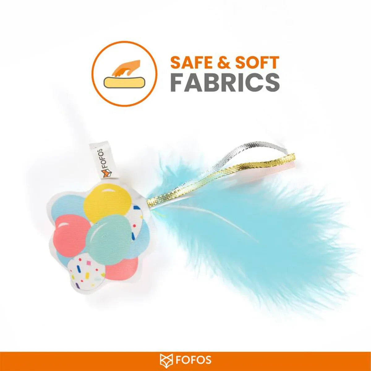 Fofos Birthday Balloon Cat Toy - Zigly